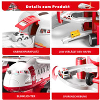 Spielzeug-Flugzeug mit 12 Stadtautos & Rennstrecke Rennbahn Auto Spielzeug für Kinder