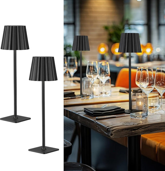LED Tischleuchte mit 3 Farbtemperaturen -Wiederaufladbar,Touch-Dimmer,IP54 Wasserdicht