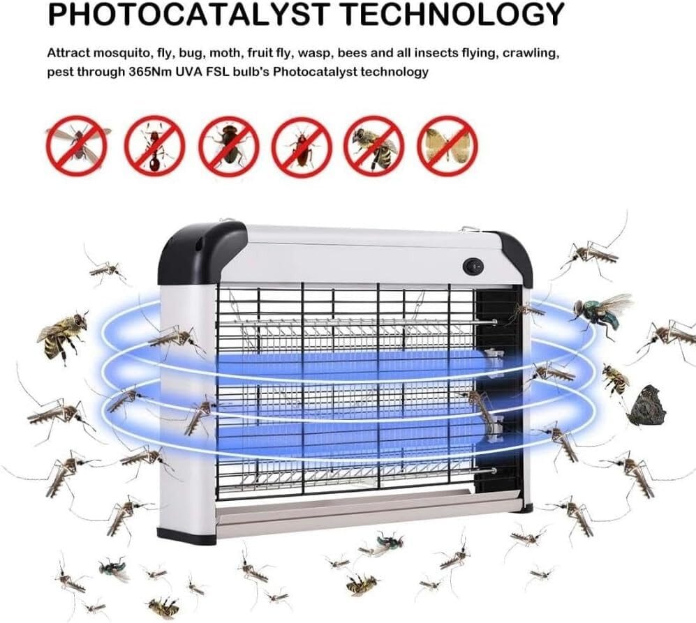 Insektenvernichter hängende UV-Insektenfalle, 20W Multifunktionale Mückenvernichter