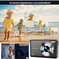 Digitalkamera mit 32G Micro SD Karte, 1080P Kinderkamera 44MP HD Kinderkamera