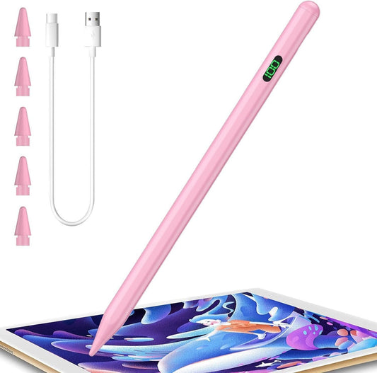Eingabestift iPad, Active Stylus Pen - Handfläschenerkennung mit 5 Ersatzspitzen