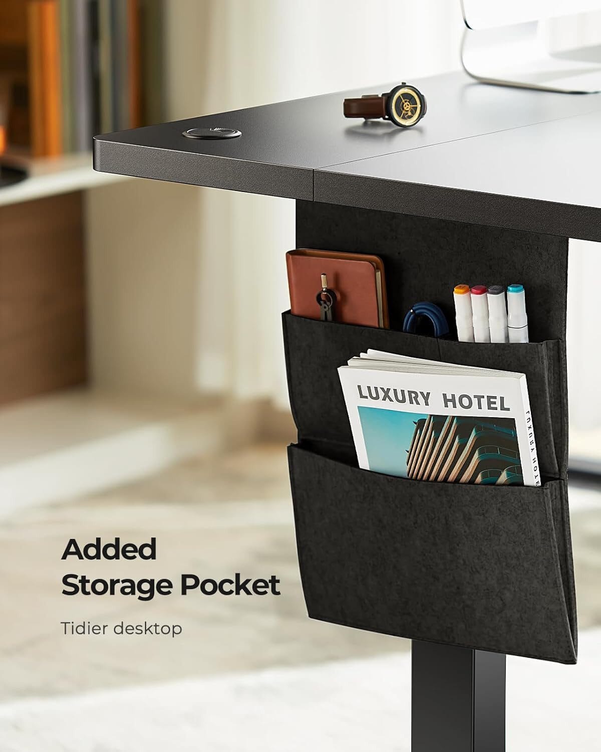 Schreibtisch Elektrischer Höhenverstellbarer Schreibtisch mit Storage Tasche