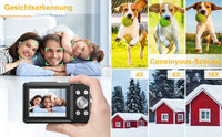 Digitalkamera mit 32G Micro SD Karte, 1080P Kinderkamera 44MP HD Kinderkamera