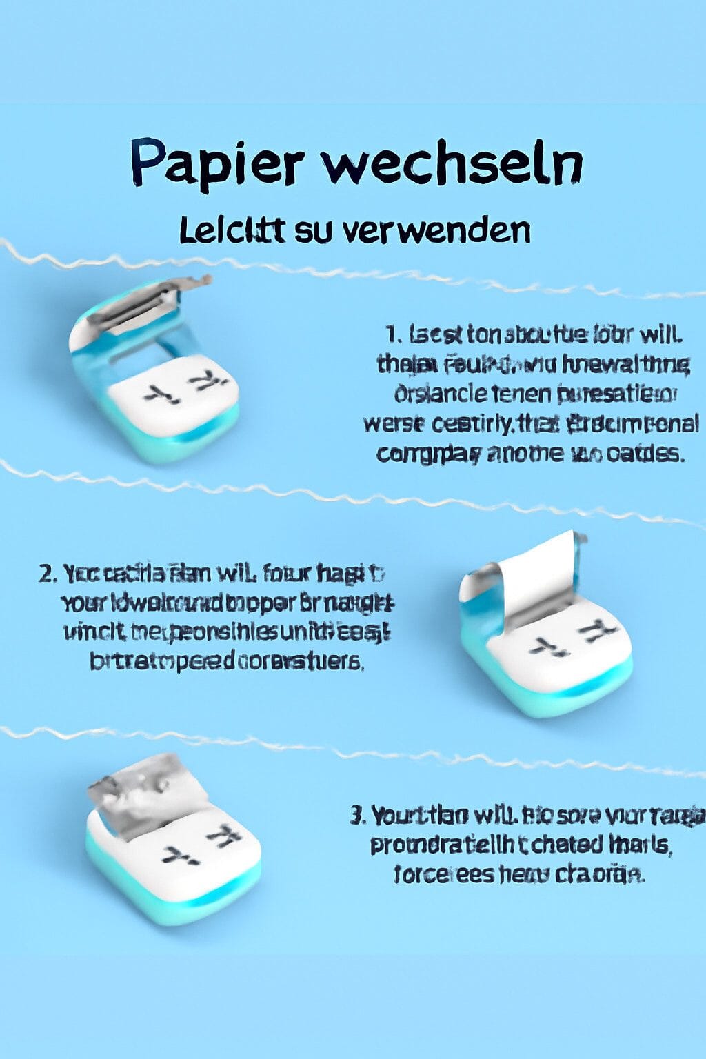 Tragbarer Sticker Bluetooth-Drucker für Notizen, Fotos und Etiketten Mini-Drucker