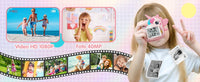 Sofortbildkamera 2,4'' Bildschirm für Kinder mit 32GB Karte & Zubehör Kinderkamera