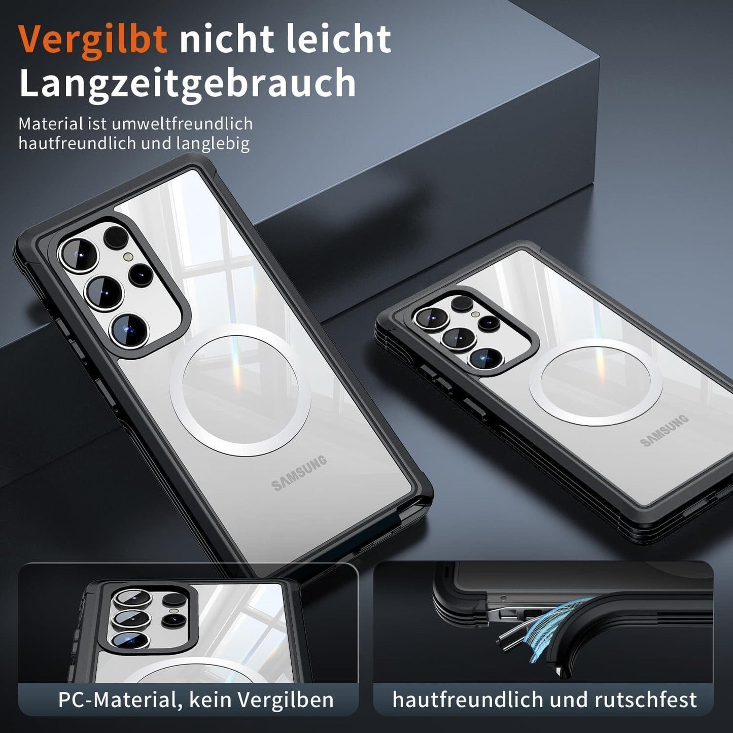 Handyhülle Handyhülle Samsung Galaxy S24 Hülle, 360 Grad Kratzfeste Handyhülle