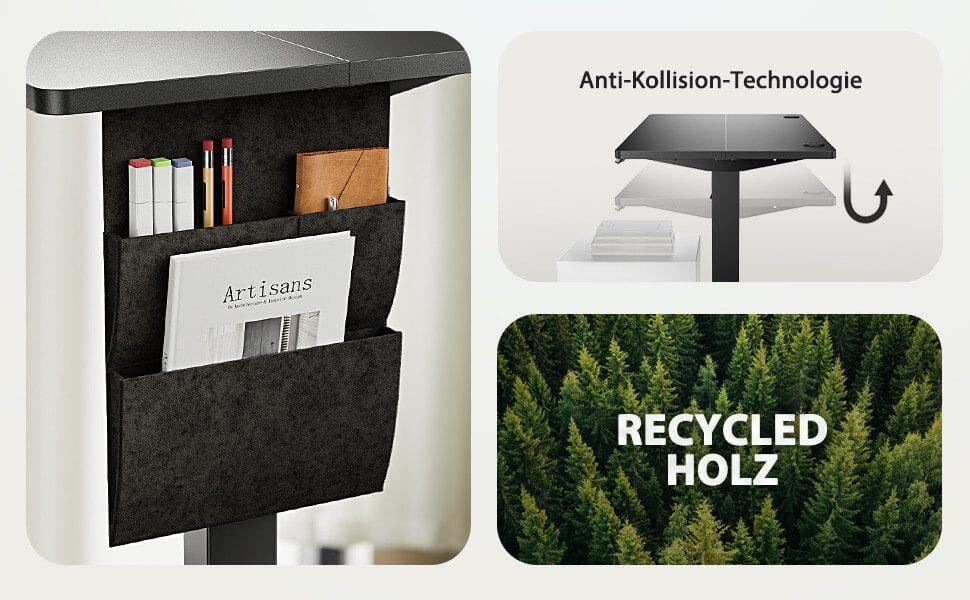 Schreibtisch Elektrischer Höhenverstellbarer Schreibtisch mit Storage Tasche