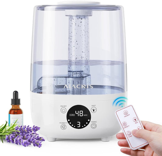 Luftbefeuchter Auto Quiet Mode für Baby, 4L Ultraschall Cool Mist Luftbefeuchter