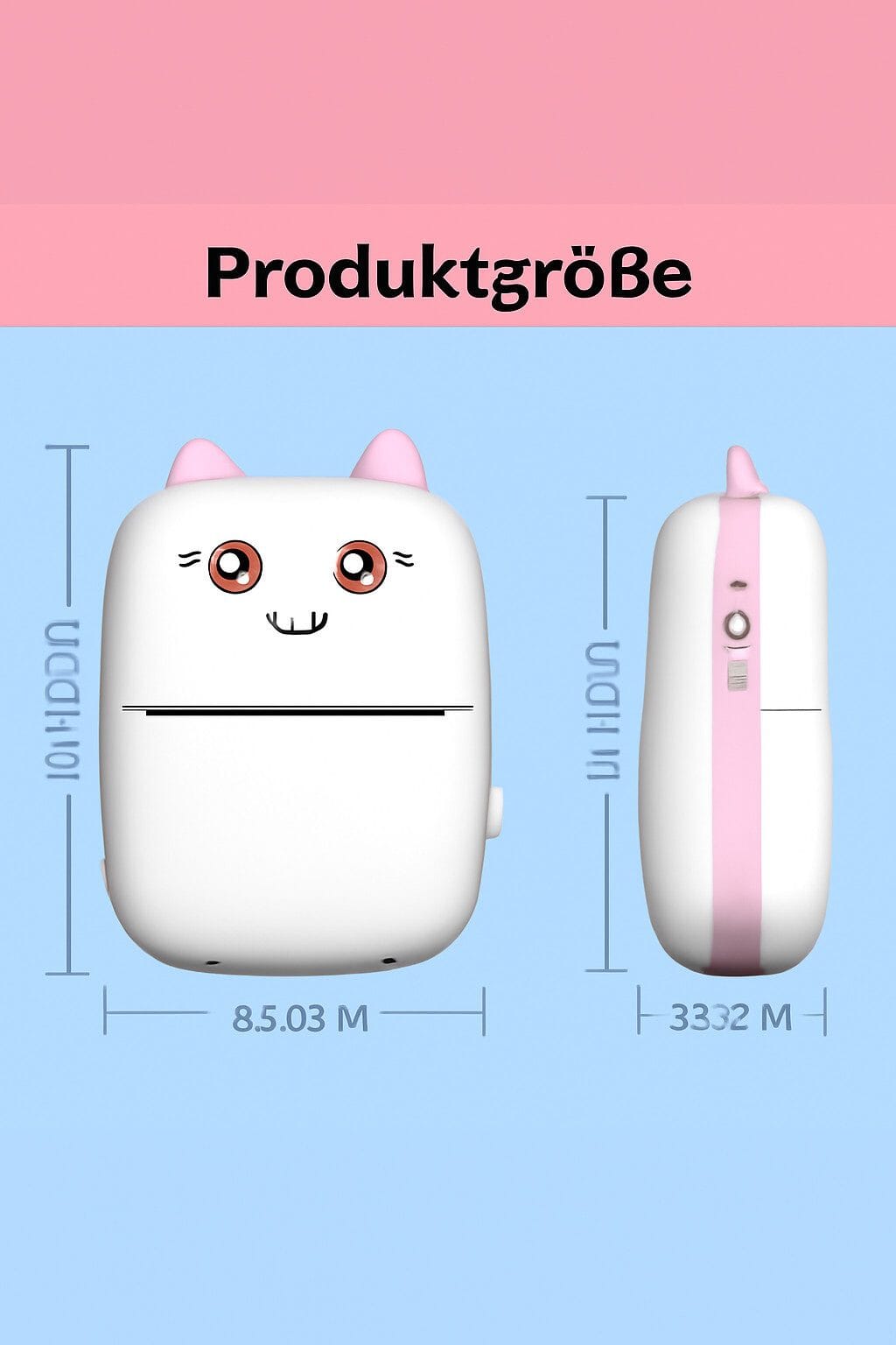 Tragbarer Sticker Bluetooth-Drucker für Notizen, Fotos und Etiketten Mini-Drucker