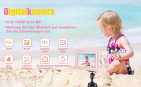 Digitalkamera mit 32G Micro SD Karte, 1080P Kinderkamera 44MP HD Kinderkamera