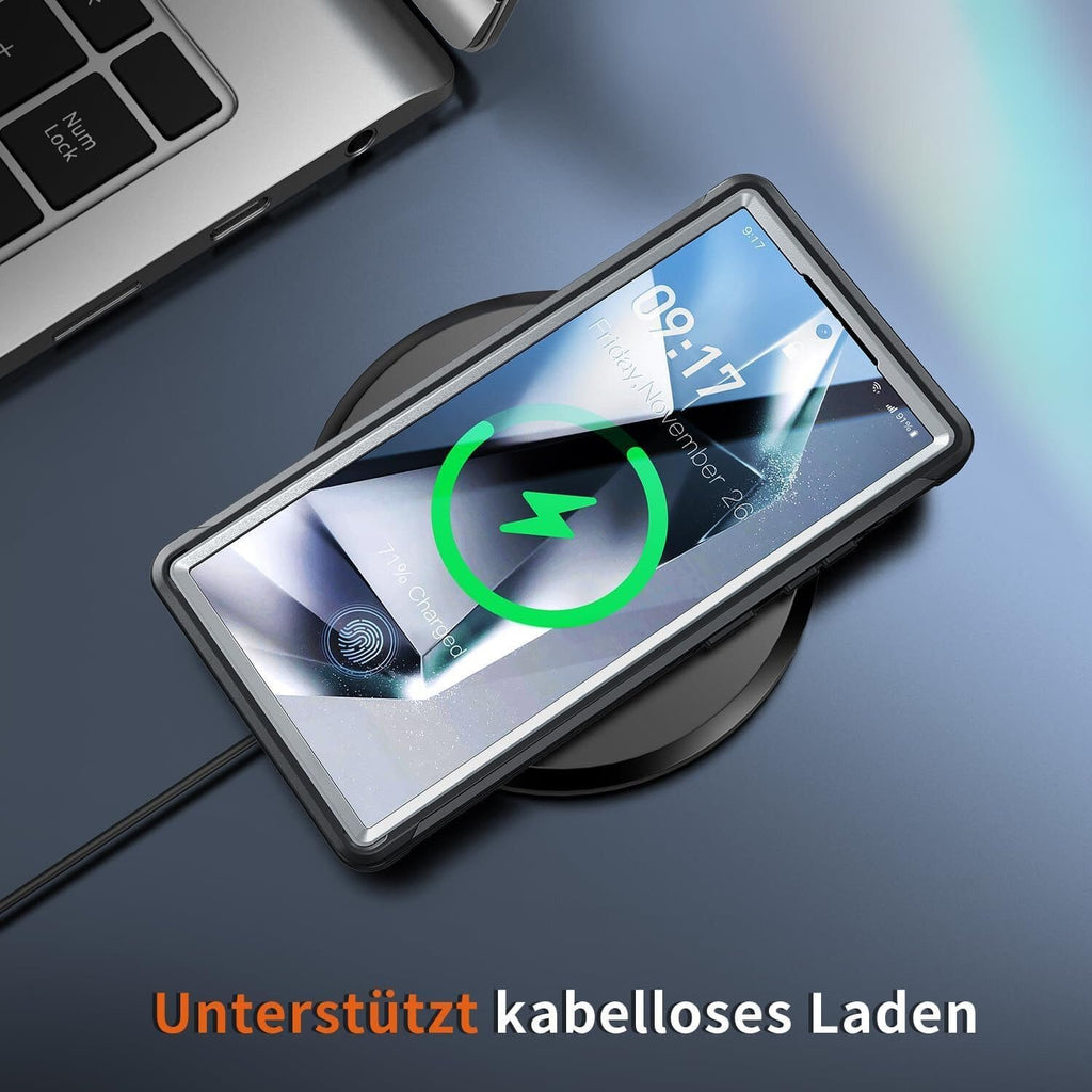 Handyhülle Handyhülle Samsung Galaxy S24 Hülle, 360 Grad Kratzfeste Handyhülle