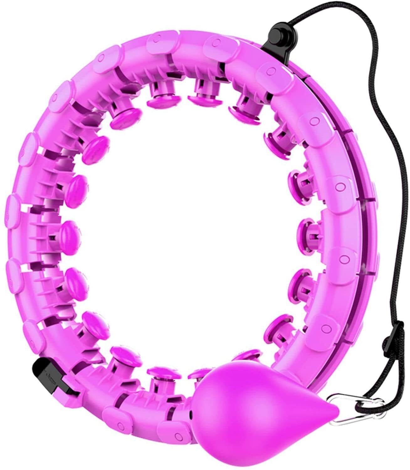 Hula-Hoop-Reifen mit Gewicht Kugel, 24 abnehmbaren Teile, gewichteter Hula-Hoop