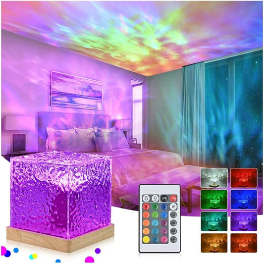 LED Nachtlicht Sternenhimmel Projektor mit Fernbedienung, 3D Galaxy Lampe 16 Farben