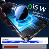 Smartphone-Halterung mit Ladefunktion 15W Schnellladegerät für iPhone 16/15/14/13/12