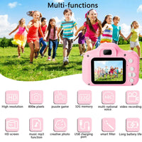 Kinderkamera 48MP 1080P HD Digitalkamera Spielzeug mit 32GB SD Karte Kinderkamera