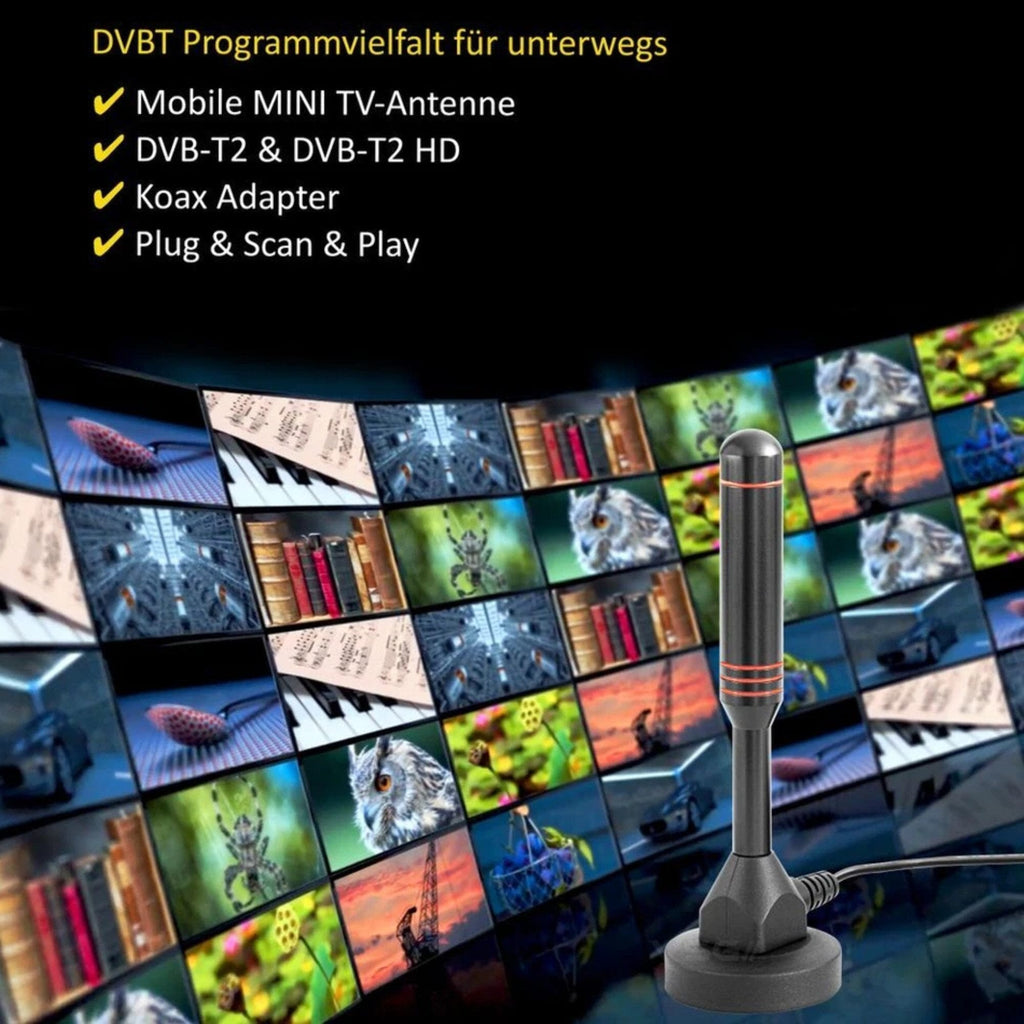 VSG24 DVB-T2 HD Antenne mit 20 dBi Verstärker Aktive TV Antenne SAT-Antenne