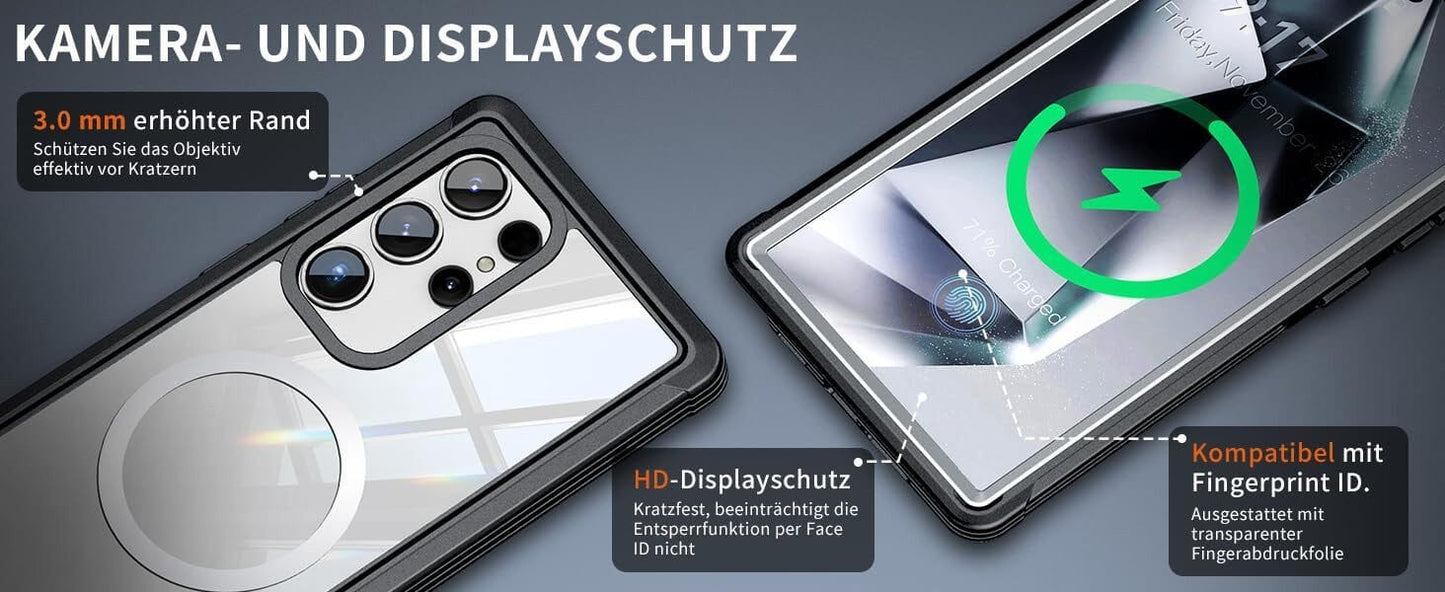 Handyhülle Handyhülle Samsung Galaxy S24 Hülle, 360 Grad Kratzfeste Handyhülle