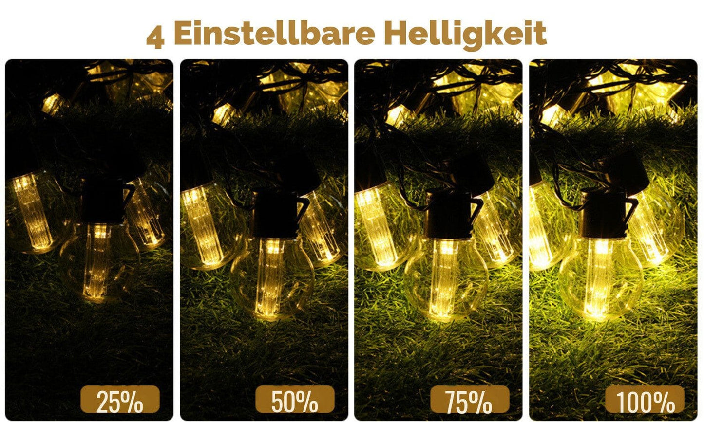 Lichterkette Außendekoration Lichter für Garten, Terrasse, IP65 wasserdicht