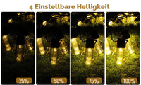 Lichterkette Außendekoration Lichter für Garten, Terrasse, IP65 wasserdicht