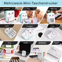 Tragbarer Sticker Bluetooth-Drucker für Notizen, Fotos und Etiketten Mini-Drucker