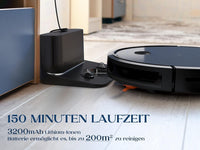Saugroboter E25 2600PA, 150 Minuten Akkulaufzeit, Selbstaufladung, WLAN