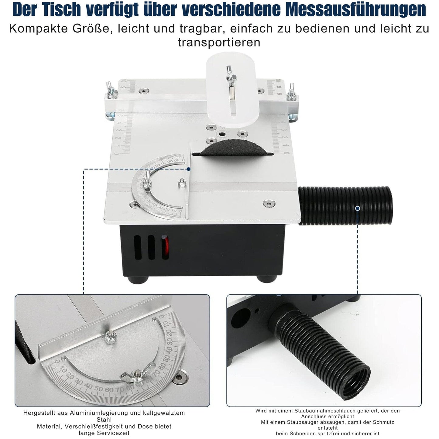 Tischkreissäge Tragbare elektrische Minisäge, kompakt DIY-Schneidewerkzeug