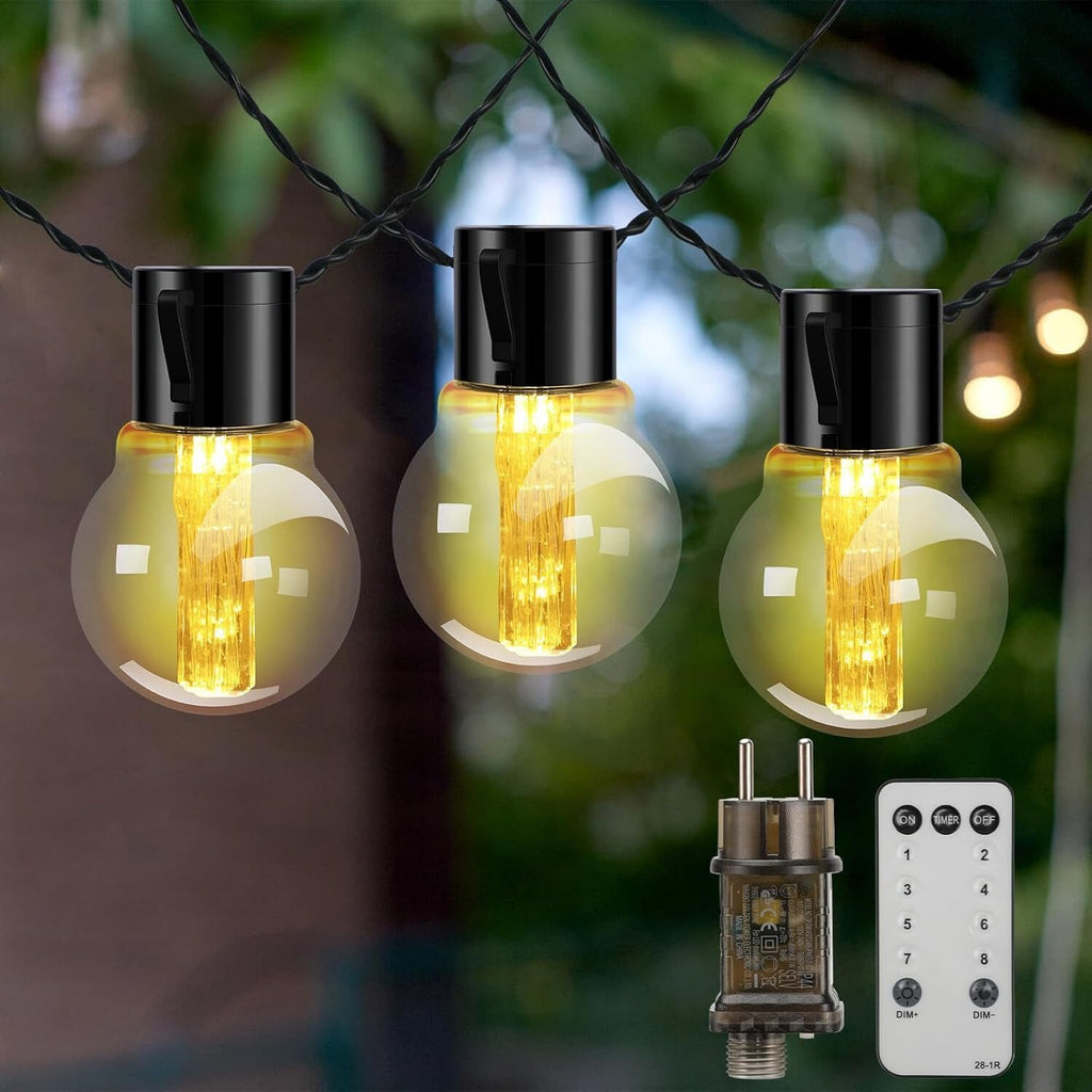Lichterkette Außendekoration Lichter für Garten, Terrasse, IP65 wasserdicht