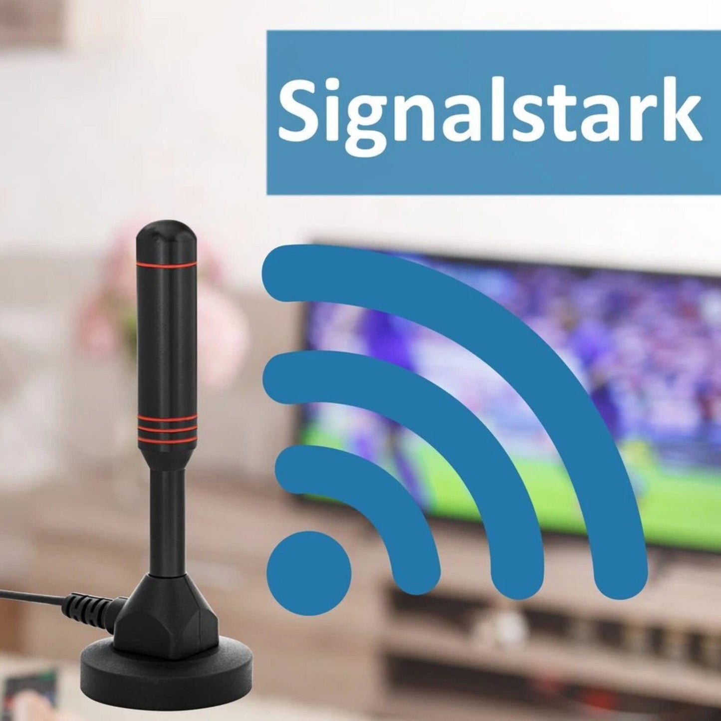 VSG24 DVB-T2 HD Antenne mit 20 dBi Verstärker Aktive TV Antenne SAT-Antenne