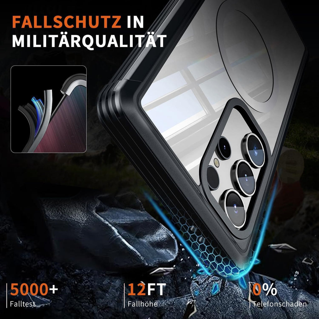 Handyhülle Samsung Galaxy S24 Ultra Hülle, 360 Grad Kratzfeste Handyhülle