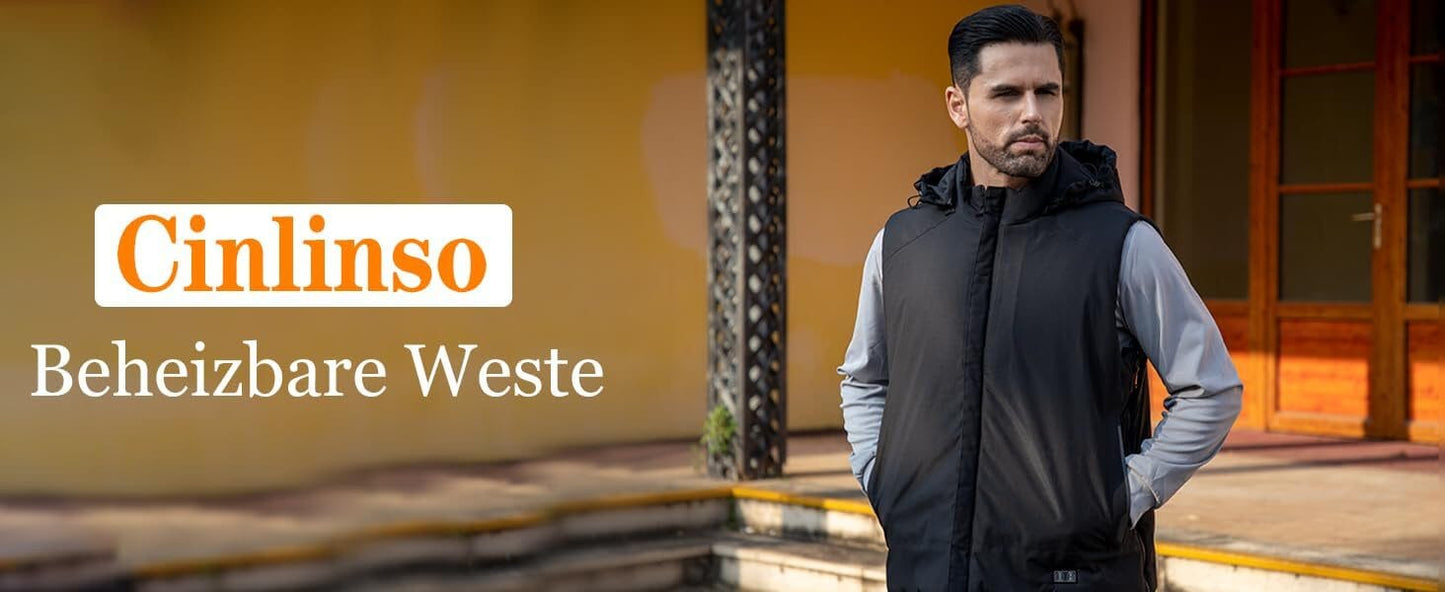Funktionsweste Wärmeweste, beheizte Jacke, Intelligente einstellbare 3 Heizzonen