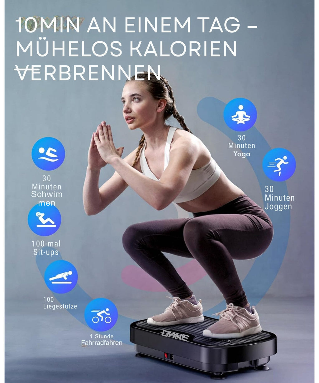 Vibrationsplatte Vibrierende Schüttelplattform für das Ganzkörper-Fitnesstraining