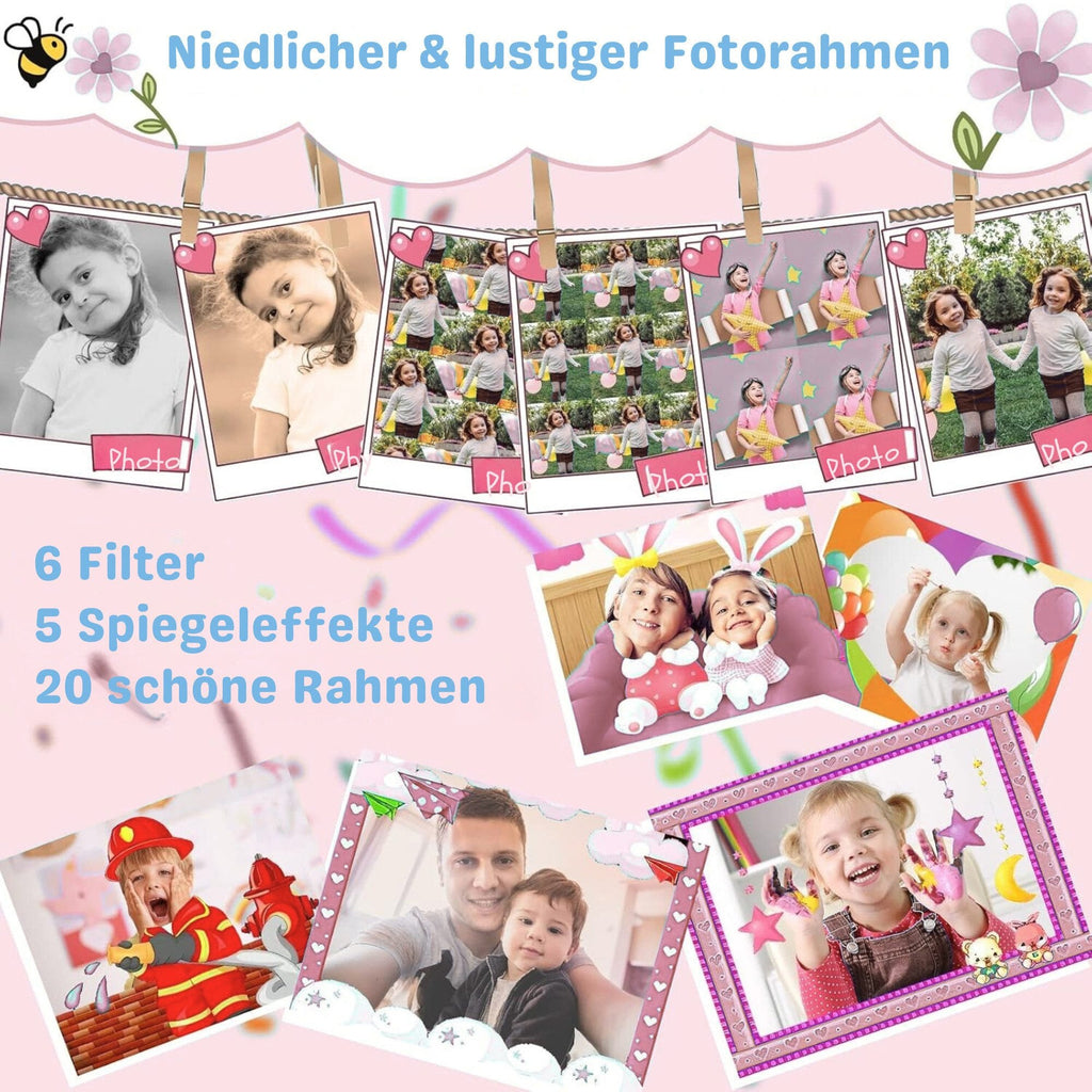 Digitalkamera mit 2,4-Zoll-Bildschirm, installierte 32-GB-Karte Kinderkamera