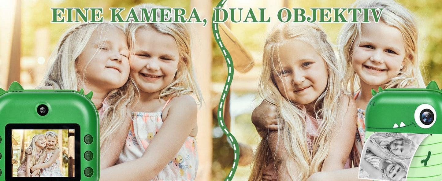 Sofortbildkamera 2,4'' Bildschirm für Kinder mit 32GB Karte & Zubehör Kinderkamera