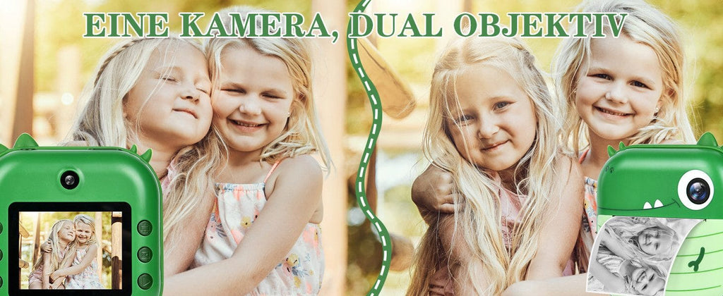 Sofortbildkamera 2,4'' Bildschirm für Kinder mit 32GB Karte & Zubehör Kinderkamera