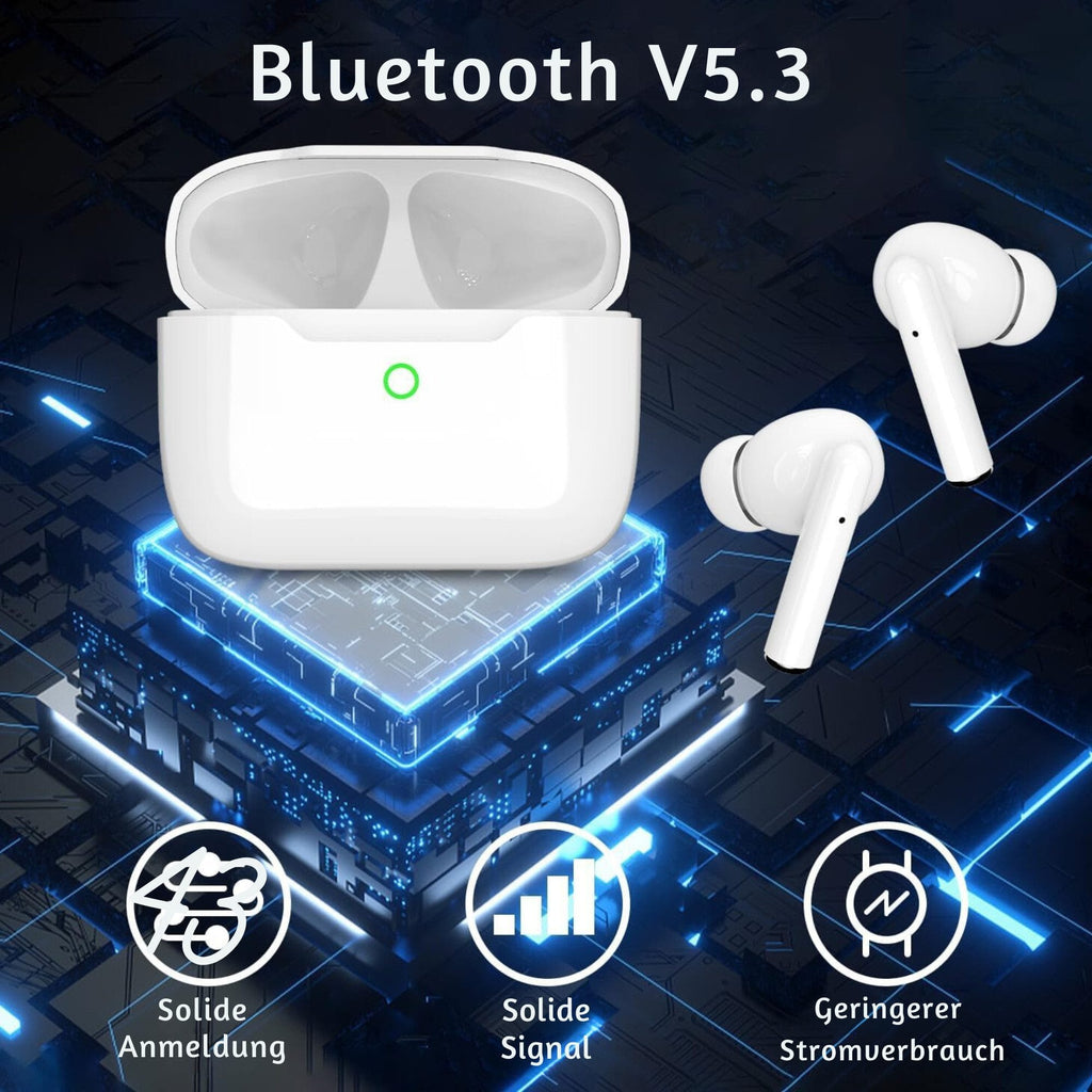 Bluetooth-Kopfhörer mit Rauschunterdrückung, 35 Stunden Wiedergabezeit Funk-Kopfhörer