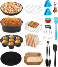 Küchenmaschinen Zubehör-Set Airfryer Zubehör Set 15-teilig für 5.5L Square Airfryer