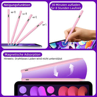 Eingabestift iPad, Active Stylus Pen - Handfläschenerkennung mit 5 Ersatzspitzen