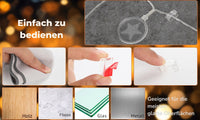 Lichterkette Innenbereich dekorative Lichter 4,1 m 15 LED USB wiederaufladbar