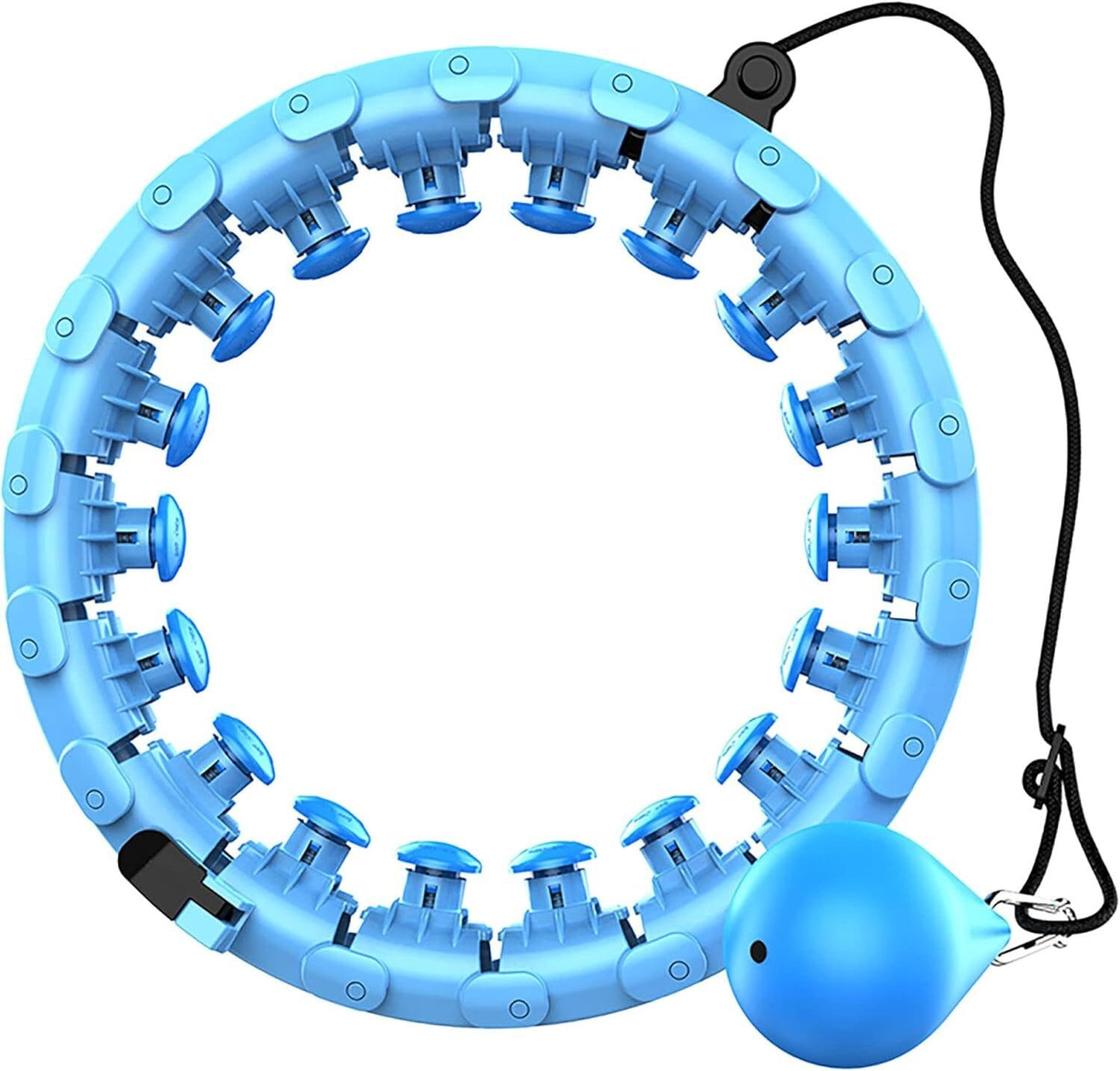 Hula-Hoop-Reifen mit Gewicht Kugel, 24 abnehmbaren Teile, gewichteter Hula-Hoop