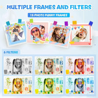 Kinderkamera 48MP 1080P HD Digitalkamera Spielzeug mit 32GB SD Karte Kinderkamera