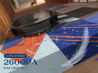 Saugroboter E20 2000PA Roboterstaubsauger, 150 Minuten Akkulaufzeit, WLAN Roboter
