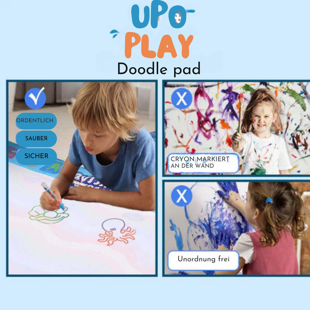 Kreativset Aqua Water Doodle Matte, Montessori Spielzeug 80x100cm XL