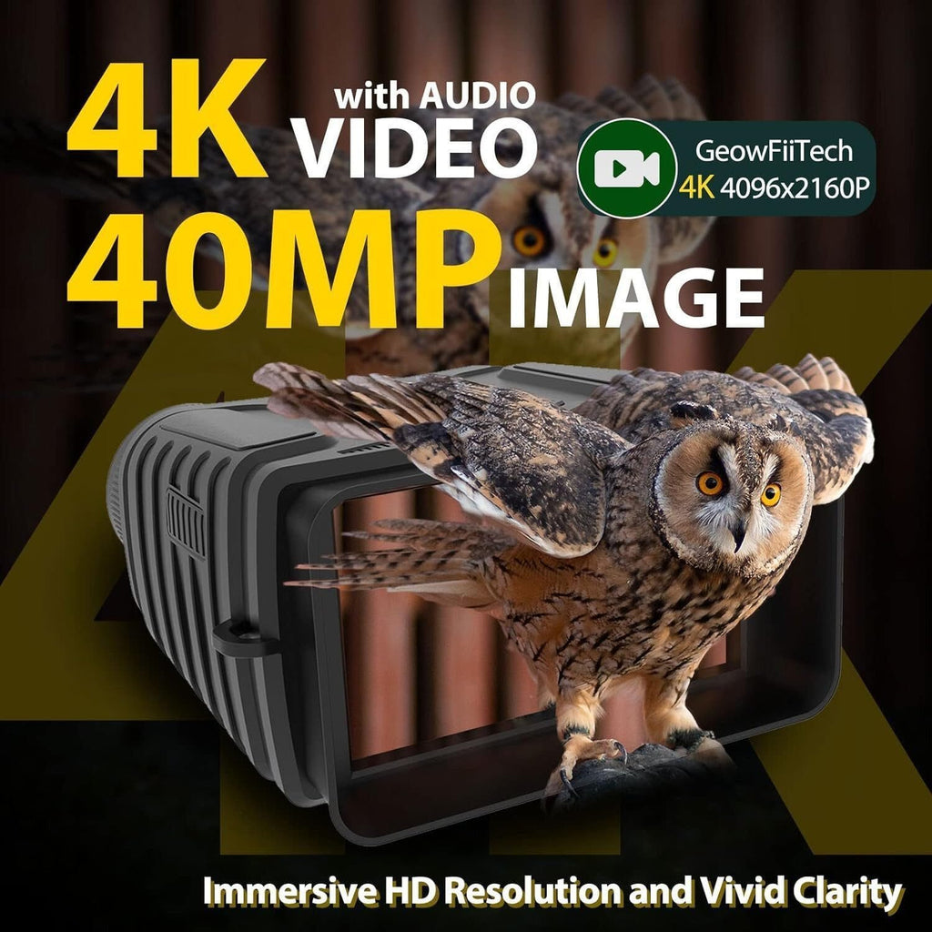 Nachtsichtgerät M45 Pro Nachtsichtgerät 4K HD, 4,5-Zoll Großbildschirm, 4000 mAh Akku