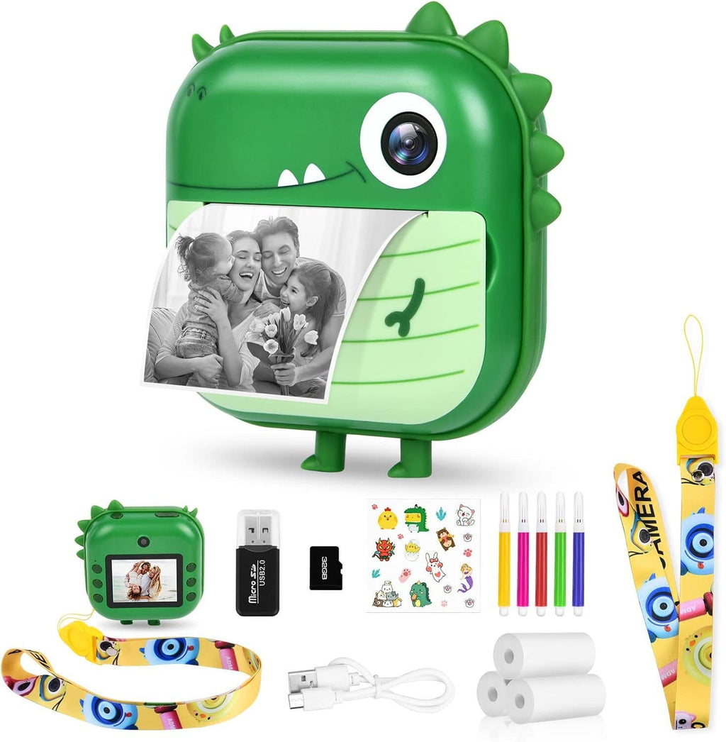 Sofortbildkamera 2,4'' Bildschirm für Kinder mit 32GB Karte & Zubehör Kinderkamera