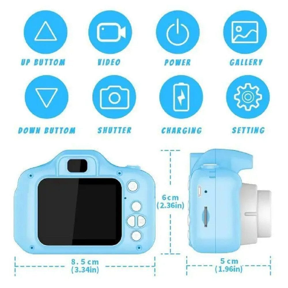 Kinderkamera 48MP 1080P HD Digitalkamera Spielzeug mit 32GB SD Karte Kinderkamera