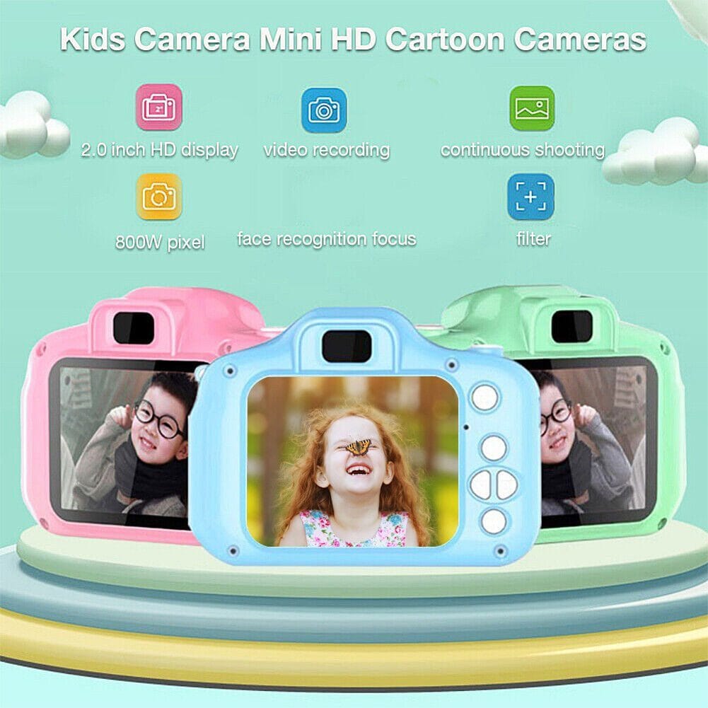 Kinderkamera 48MP 1080P HD Digitalkamera Spielzeug mit 32GB SD Karte Kinderkamera