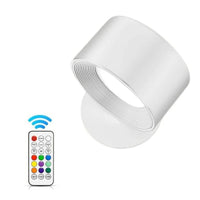 LED Wandleuchte mit Akku, 360° drehbar, magnetische Befestigung, RGB & Weißlicht
