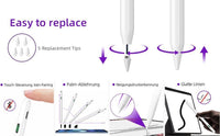 Eingabestift iPad, Active Stylus Pen - Handfläschenerkennung mit 5 Ersatzspitzen
