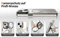 Handyhülle iPhone 15 Hülle mit MagSafe und Integriertem 9H Kameraschutz