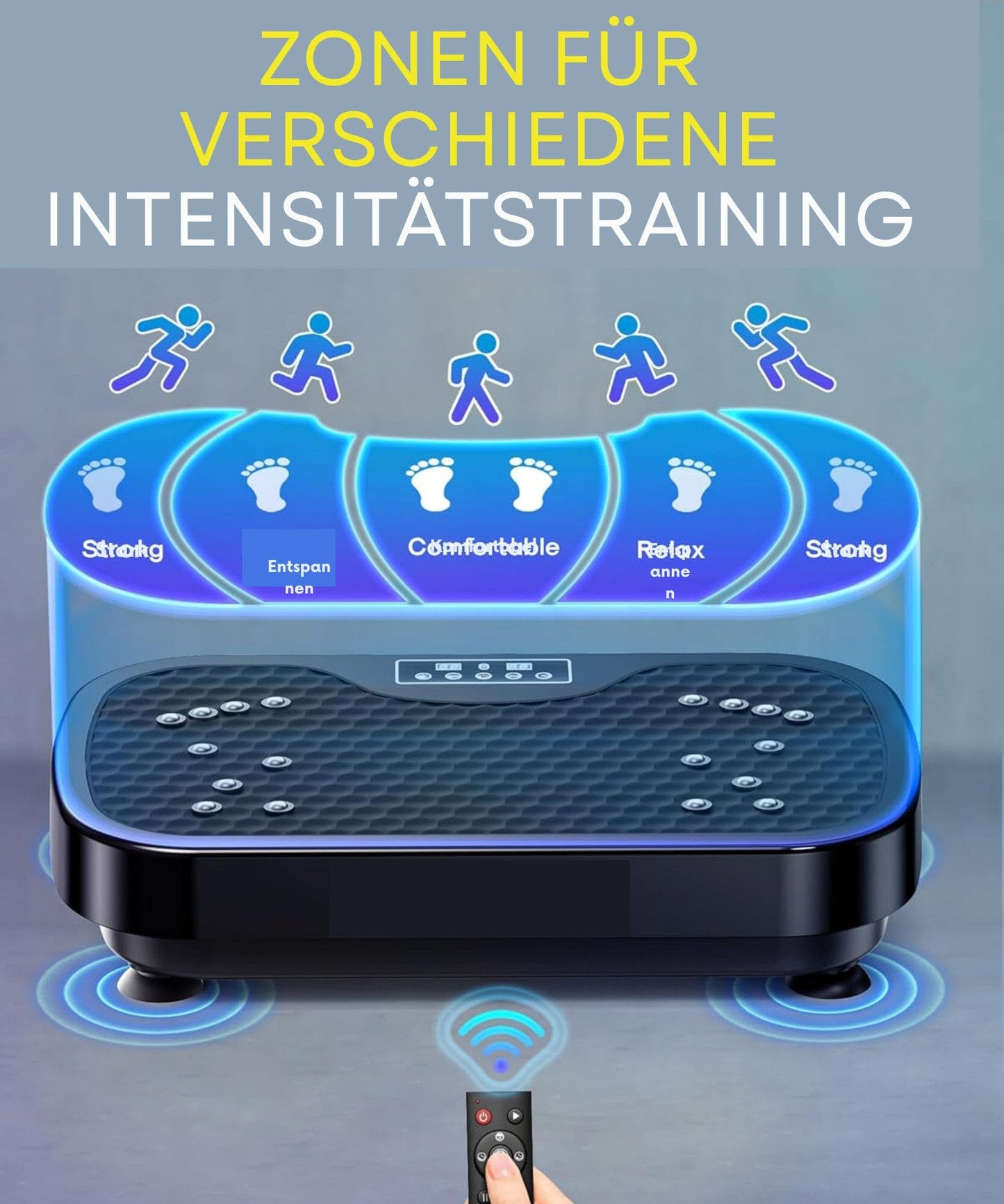 Vibrationsplatte Vibrierende Schüttelplattform für das Ganzkörper-Fitnesstraining